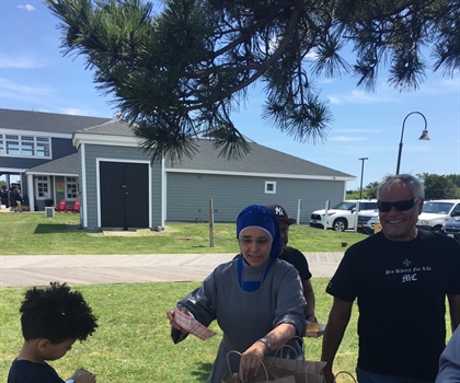 43 Children and adults on a fishing trip in the long Island Sound